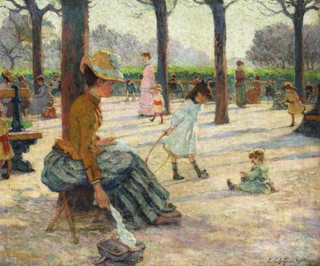 Emile Schuffenecker Le Square au Luxembourg china oil painting image